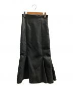 CELFORDセルフォード）の古着「キルト風ジャガードスカート」｜ブラック