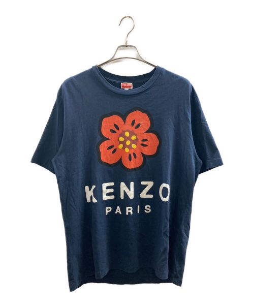 KENZO（ケンゾー）KENZO (ケンゾー) 'BOKE FLOWER' Tシャツ ネイビー サイズ:Lの古着・服飾アイテム