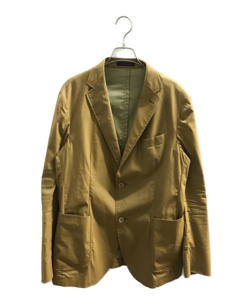 THE GIGI（ザ・ジジ）THE GIGI (ザ・ジジ) 三織混ストレッチソラーロ2Bジャケット カーキ サイズ:TG.50の古着・服飾アイテム