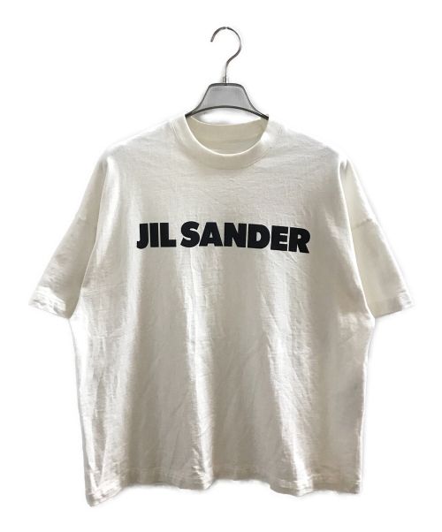 JIL SANDER（ジルサンダー）JIL SANDER (ジルサンダー) ロゴカットソー ホワイト×ブラック サイズ:Sの古着・服飾アイテム
