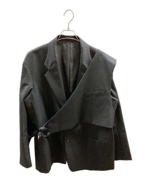 Ujoh（ウジョー）UJOH × STUDIOUS (ウジョー×ステュディオス) レイヤードノッチドジャケット ブラック サイズ:3の古着・服飾アイテム