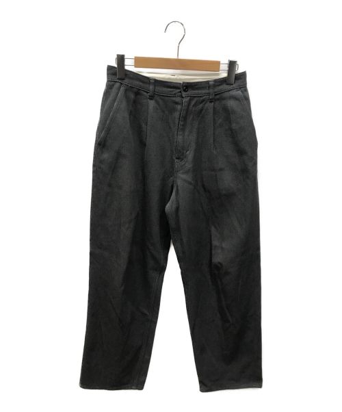 Graphpaper（グラフペーパー）Graphpaper (グラフペーパー) Hard Twill Two Tuck Pants グレー サイズ:1の古着・服飾アイテム