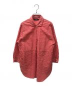 YACCO MARICARDヤッコマリカルド）の古着「コットンデザインシャツ」｜ピンク