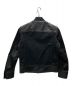 Calvin Klein PLATINUM (カルバンクラインプラチナム) シープレザー切替ジャケット ブラック サイズ:34：6800円