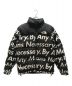 SUPREME×THE NORTH FACE（シュプリーム × ザノースフェイス）の古着「Nuptse Jacket By Any Means Necessary」｜ブラック×ホワイト