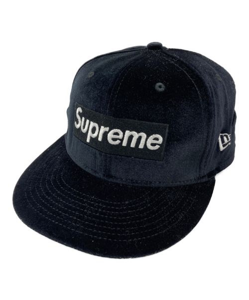 SUPREME（シュプリーム）SUPREME (シュプリーム) New Era (ニューエラ) Velour Box Logo New Era cap ブラックの古着・服飾アイテム