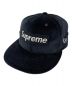 SUPREME（シュプリーム）の古着「Velour Box Logo New Era cap」｜ブラック