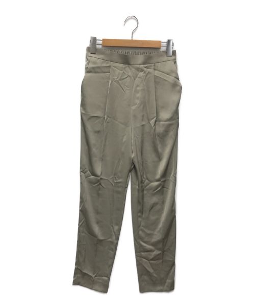 ENFOLD（エンフォルド）ENFOLD (エンフォルド) サテン ゴムジョッパーズ パンツ グレー サイズ:40の古着・服飾アイテム