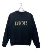 Diorディオール）の古着「フラワーロゴ刺繍スウェット」｜ブラック