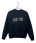 Dior（ディオール）の古着「フラワーロゴ刺繍スウェット」｜ブラック