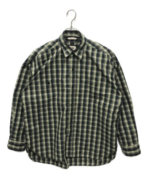 nanamica（ナナミカ）nanamica (ナナミカ) check deck shirts グリーン サイズ:XSの古着・服飾アイテム