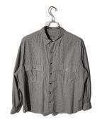Porter Classicポータークラシック）の古着「ロールアップギンガムチェックシャツ」｜ブラック