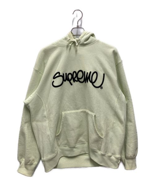 SUPREME（シュプリーム）Supreme (シュプリーム) Raised Handstyle Hooded Sweatshirt グリーン サイズ:Lの古着・服飾アイテム