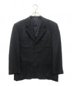 COMME des GARCONS HOMMEコムデギャルソン オム）の古着「リネン混3Bジャケット」｜ブラック