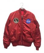 ALPHAアルファ）の古着「NASA APOLLO MA-1 JACKET」｜レッド