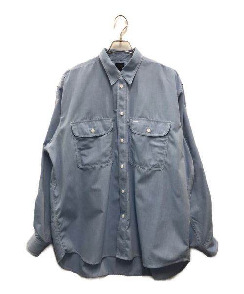 DAIWA PIER39（ダイワ ピア39）DAIWA PIER39 (ダイワ ピア39) TECH ELBOW PATCH WORK SHIRTS CHAMBRAY ブルー サイズ:Lの古着・服飾アイテム