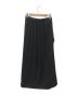 ENFOLD (エンフォルド) ライトダブルサテン タックドレープスカート ブラック サイズ:38：6800円