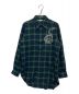 STELLA McCARTNEY（ステラマッカートニー）の古着「Dragon-embroidered Tartan Regular-fit Wool Shirt」｜グリーン