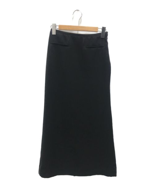 Mila Owen（ミラオーウェン）Mila Owen (ミラオーウェン) フロントポケットストレートナロースカート ブラック サイズ:Mの古着・服飾アイテム