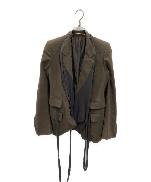 RICK OWENS（リック オウエンス）RICK OWENS (リック オウエンス) ウールジャケット ブラウン サイズ:40の古着・服飾アイテム