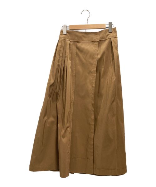 Humoresque（ユーモレスク）Humoresque (ユーモレスク) tiered skirt ブラウン サイズ:38の古着・服飾アイテム