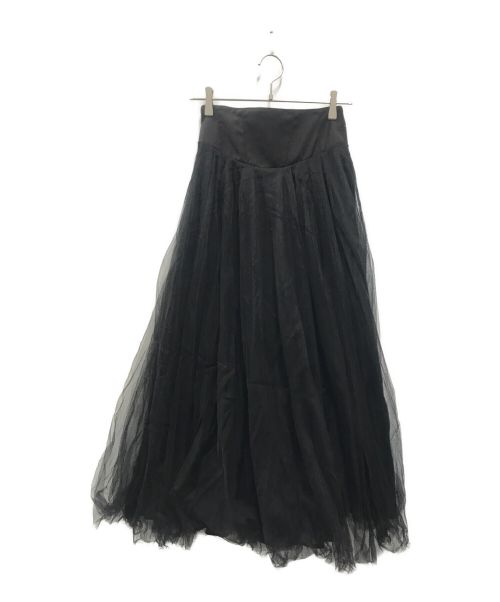 eimy istoire（エイミーイストワール）eimy istoire (エイミーイストワール) コルセットデザインチュールボリュームスカート ブラック サイズ:Mの古着・服飾アイテム