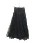 eimy istoire（エイミーイストワール）の古着「コルセットデザインチュールボリュームスカート」｜ブラック