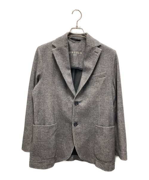 CIRCOLO 1901（チルコロ1901）Circolo 1901 (チルコロ1901) テーラードジャケット グレー サイズ:48の古着・服飾アイテム