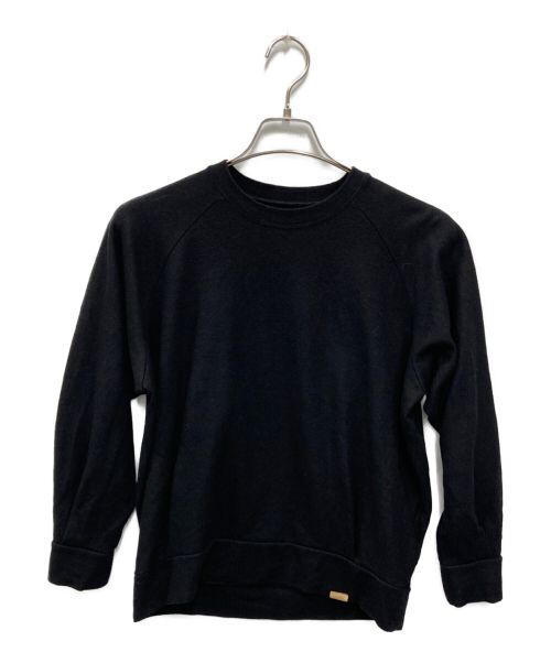 COLINA（コリーナ）COLINA (コリーナ) Super140's Washable Wool Tuck Sweat ブラック サイズ:Sの古着・服飾アイテム