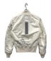 ALPHA (アルファ) RADIO EVA (ラヂオエヴァ) MA-1ジャケット ホワイト サイズ:M：23800円