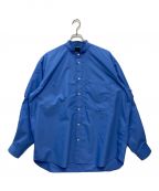 DAIWA PIER39ダイワ ピア39）の古着「TECH BAND COLLAR SHIRTS L/S」｜ブルー
