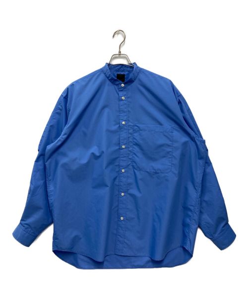DAIWA PIER39（ダイワ ピア39）DAIWA PIER39 (ダイワ ピア39) TECH BAND COLLAR SHIRTS L/S ブルー サイズ:Lの古着・服飾アイテム