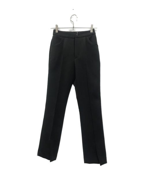 L'AUBE BLANC（ローブブラン）L'AUBE BLANC (ローブブラン) センタースリットパンツ ブラック サイズ:Sの古着・服飾アイテム
