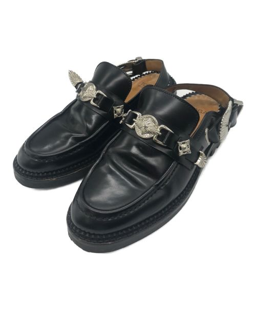TOGA PULLA（トーガ プルラ）TOGA PULLA (トーガ プルラ) Metal mule loafer ブラック サイズ:36の古着・服飾アイテム