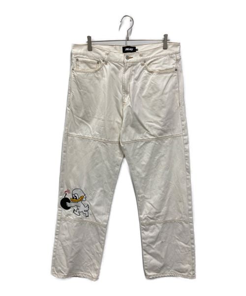 PALACE（パレス）PALACE (パレス) Duck Bomb Panel Jeans ホワイト サイズ:86cm（W34）の古着・服飾アイテム