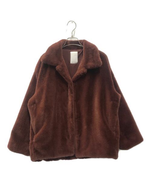 SHENERY（シーナリー）SHENERY (シーナリー) ボアジャケット ブラウン サイズ:FREEの古着・服飾アイテム