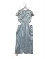 SELF PORTRAIT（セルフ ポートレイト）の古着「Guipure Lace And Cotton-poplin Midi Dress」｜ブルー