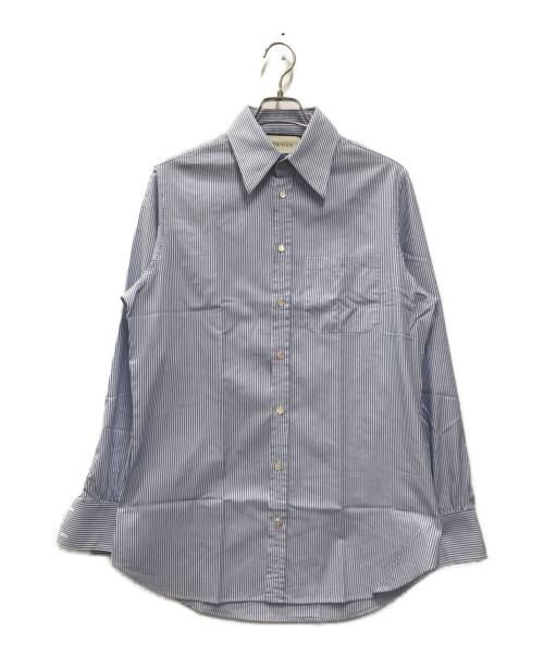 GUCCI（グッチ）GUCCI (グッチ) ストライプロングスリーブシャツ ブルー サイズ:39の古着・服飾アイテム