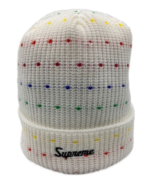 SUPREME（シュプリーム）Supreme (シュプリーム) Loose gauge Beanie ホワイトの古着・服飾アイテム