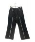 GIDEAL (-) fringe wide flare pants ブラック サイズ:2：8800円
