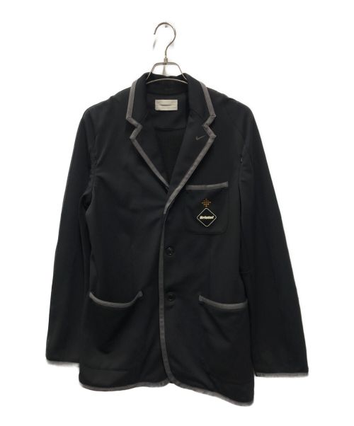 NIKE（ナイキ）NIKE (ナイキ) F.C.R.B. (エフシーアールビー) ジャージーテーラードジャケット ブラック サイズ:Mの古着・服飾アイテム