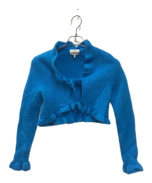 GANNI（ガニー）GANNI (ガニー) Soft Wool Bolero ブルー サイズ:Lの古着・服飾アイテム