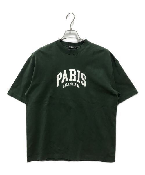 BALENCIAGA（バレンシアガ）BALENCIAGA (バレンシアガ) Cities Paris Tシャツ オリーブ サイズ:XSの古着・服飾アイテム