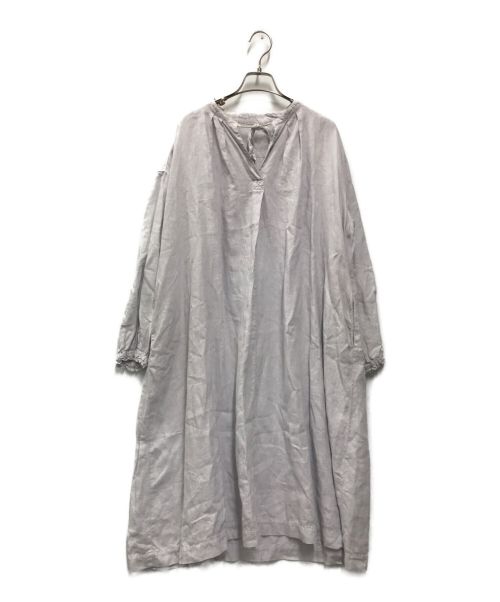nest Robe（ネストローブ）nest Robe (ネストローブ) リネンパジャマドレス パープル サイズ:FREEの古着・服飾アイテム
