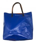 MARNIマルニ）の古着「PVCバイカラーショッピングバッグ」｜レッド×ブルー