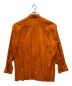 ISSEY MIYAKE (イッセイミヤケ) プリーツシャツ オレンジ サイズ:2：7000円
