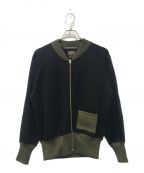 BUZZ RICKSON'S×JUNKY SPECIAL LIMITED EDITIONバズリクソンズ×）の古着「type C-2 SWEATER TWO TONE」｜ブラック×カーキ