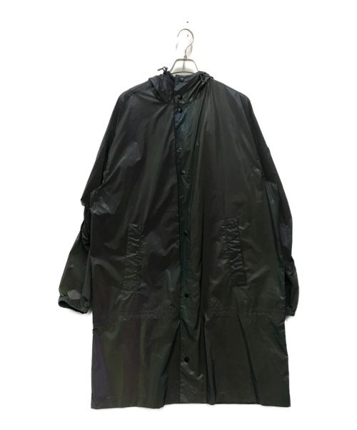 MARCELO BURLON（マルセロバーロン）MARCELO BURLON (マルセロバーロン) REFLECTIVE NYLON RAINCOAT グレー(偏光カラー) サイズ:Lの古着・服飾アイテム