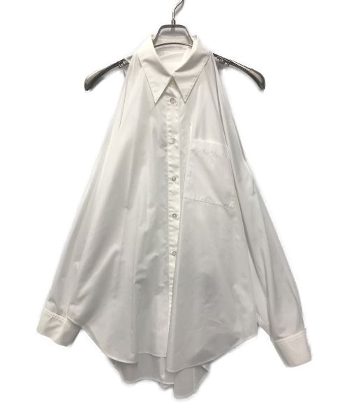 LE PHIL（ル フィル）LE PHIL (ル フィル) TCブロードオープンショルダーシャツ ホワイト サイズ:FREEの古着・服飾アイテム