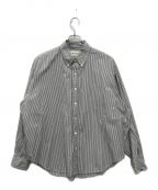 THE SHINZONEザ シンゾーン）の古着「ストライプDADDYシャツ」｜ホワイト×ブラック